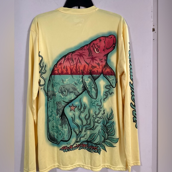 BOGO FREE What The Fin Long Sleeve Performance Unisex Tee - Picture 2 of 9